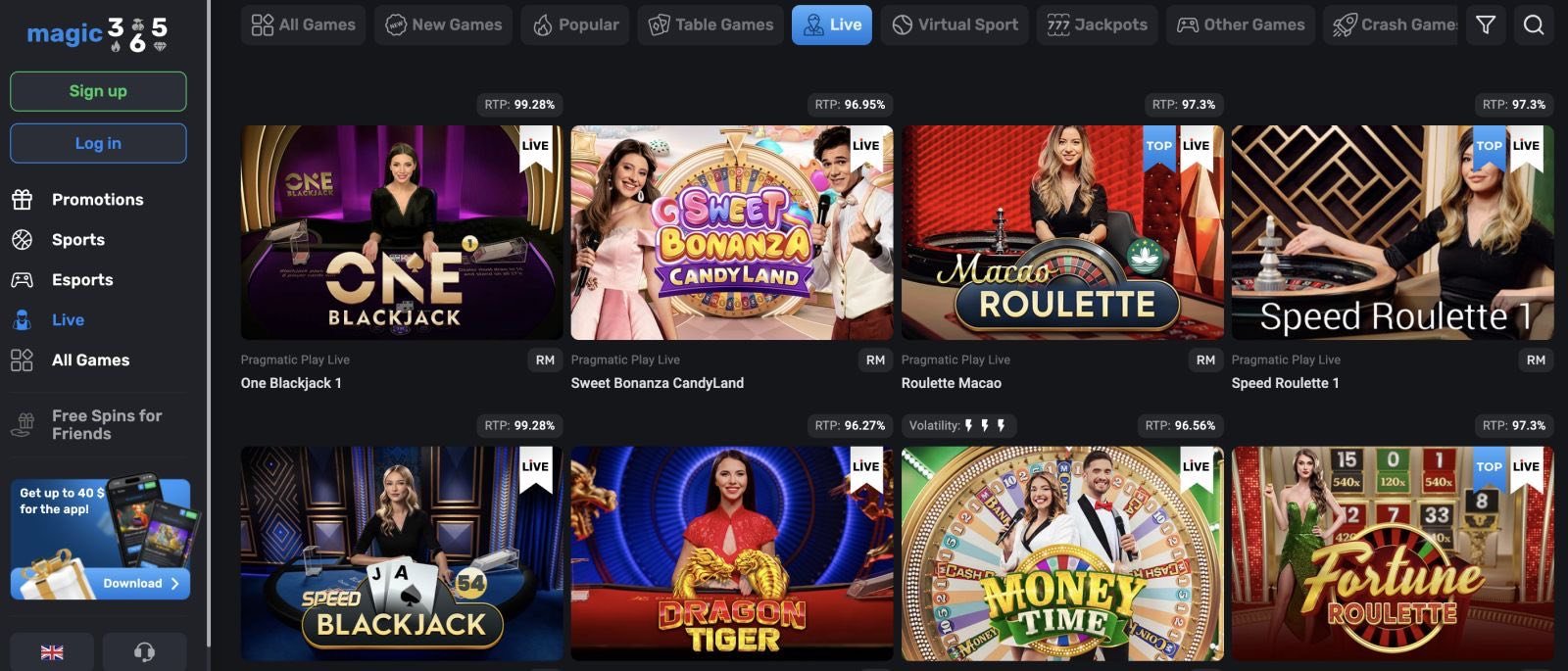 magic365 online casino